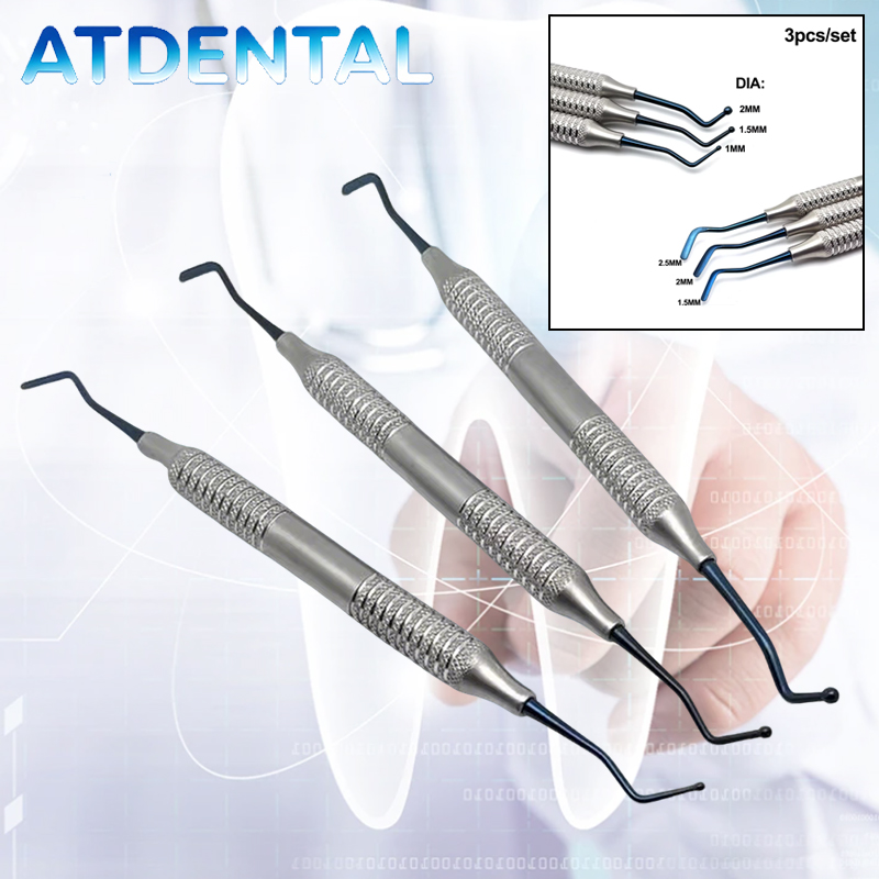 Dental Mirror Probe - 3Piece Dental Composite Resin Filling Spatulas