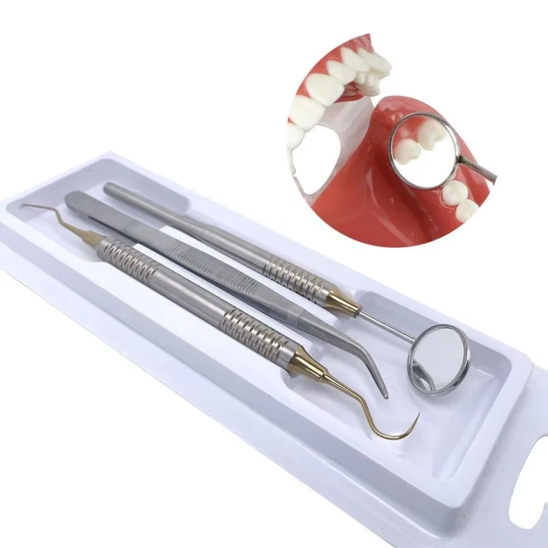 5set Dentist Tools Set Stainle - Dental Mirror Probe ulasan dan harga