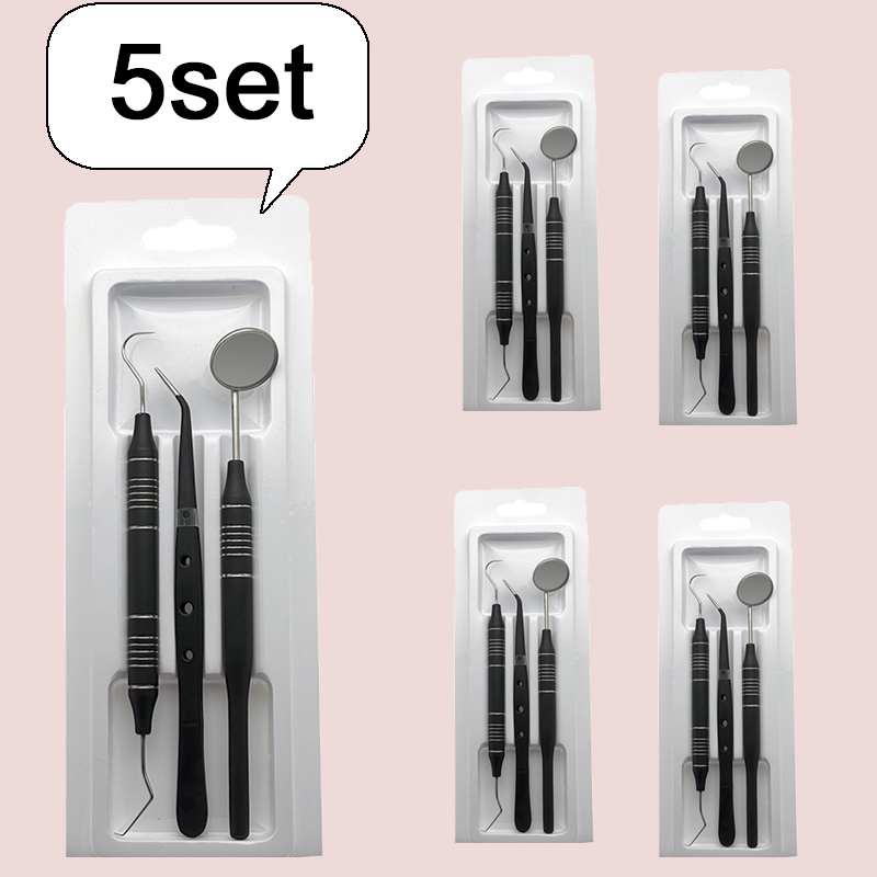 5pcs Dental Double Ended Mouth - Dental Mirror Probe ulasan dan harga