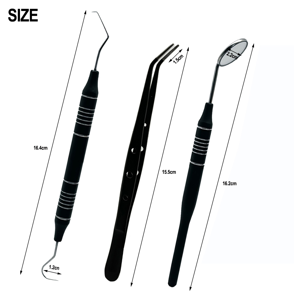5pcs Dental Double Ended Mouth - Dental Mirror Probe ulasan dan harga