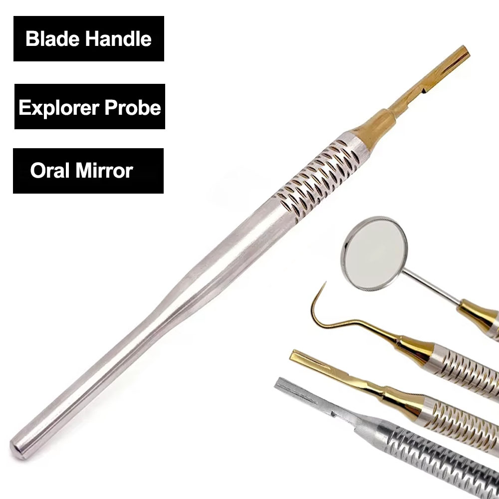 1Pc Stainless Steel Dental Mou - Dental Mirror Probe ulasan dan harga