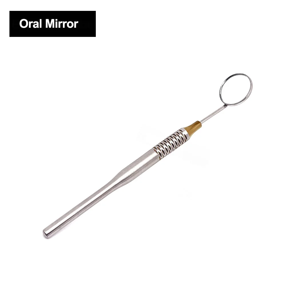 1Pc Stainless Steel Dental Mou - Dental Mirror Probe ulasan dan harga