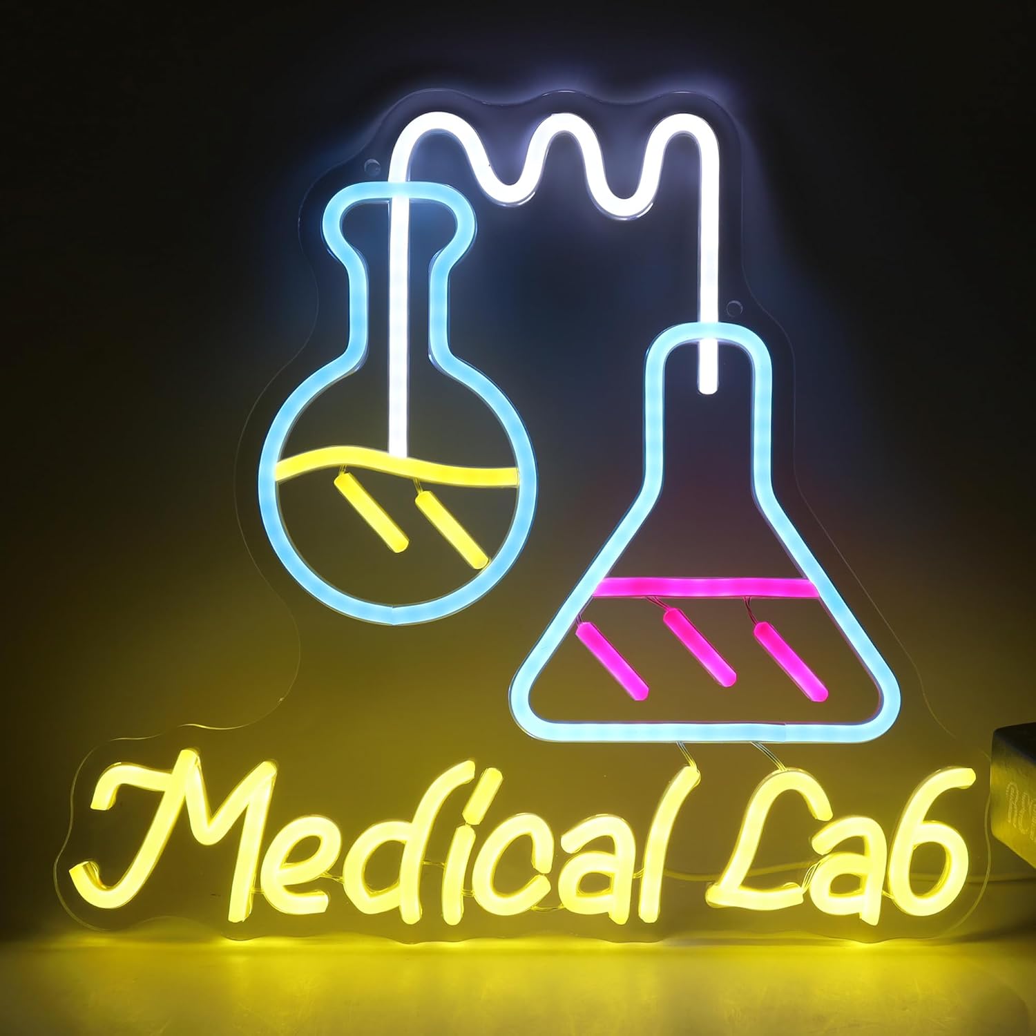 Science Laboratory Neon Sign U - Medical Lab And Science ulasan dan harga