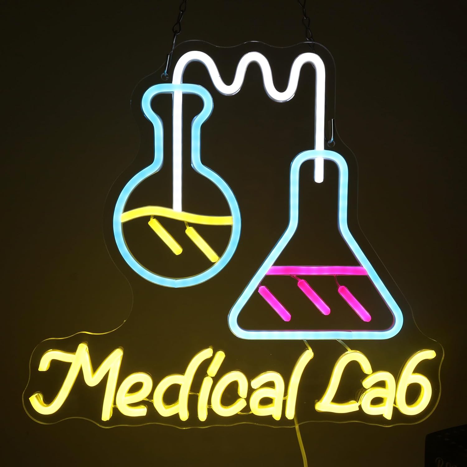 Science Laboratory Neon Sign U - Medical Lab And Science ulasan dan harga
