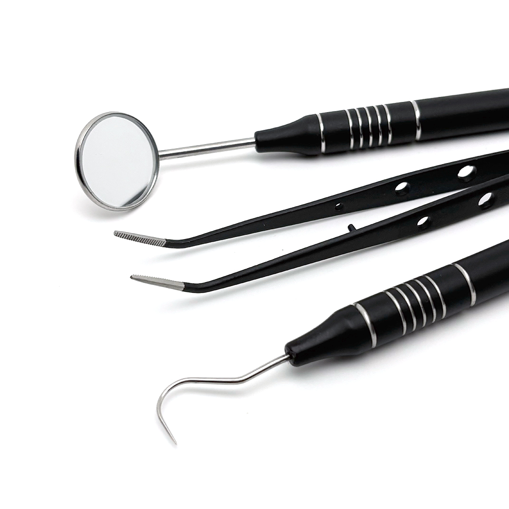 3Pcs/set Dental Mirror kit Mou - Dental Mirror Probe ulasan dan harga