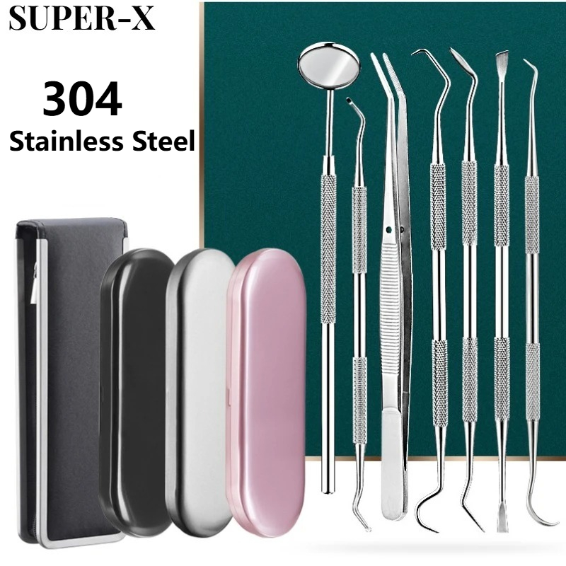 SUPER-X1set Dental Stainless T - Dental Mirror Probe ulasan dan harga